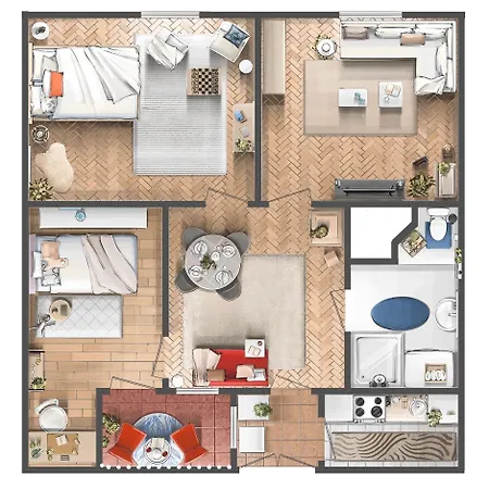 Appartamento Inspiration Source With Balcony Old Town Belgrado